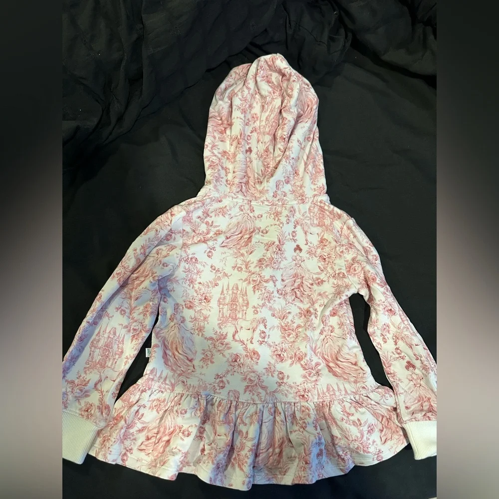 Posh Peanut Antoinette Ruffled Zippered Hoodie Size 3T/4T - Picture 4 of 8